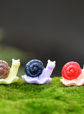 diy苔藓微景观可爱风蜗牛小动物