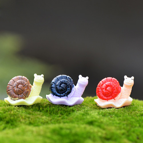diy苔藓微景观可爱风蜗牛小动物