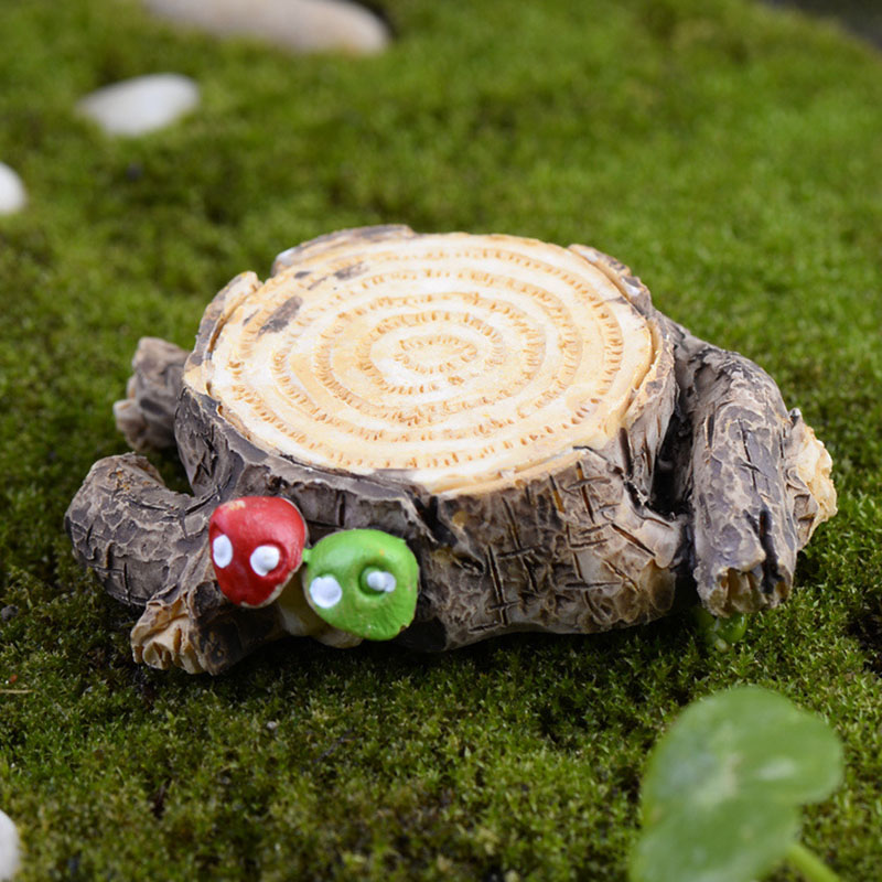 微景观卡通蘑菇树桩植物装饰装饰