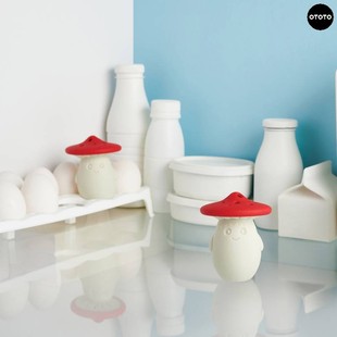 OTOTO蘑菇造型冰箱除味收纳盒Fun Guy硅胶材质小苏打收纳盒