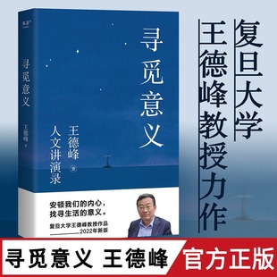 意义 40多年中西方哲学修养 寻觅意义 找寻生活 厘清现实 种种迷雾 安顿内心 复旦大学王德峰教授 人生态度中国哲学 人生修养课