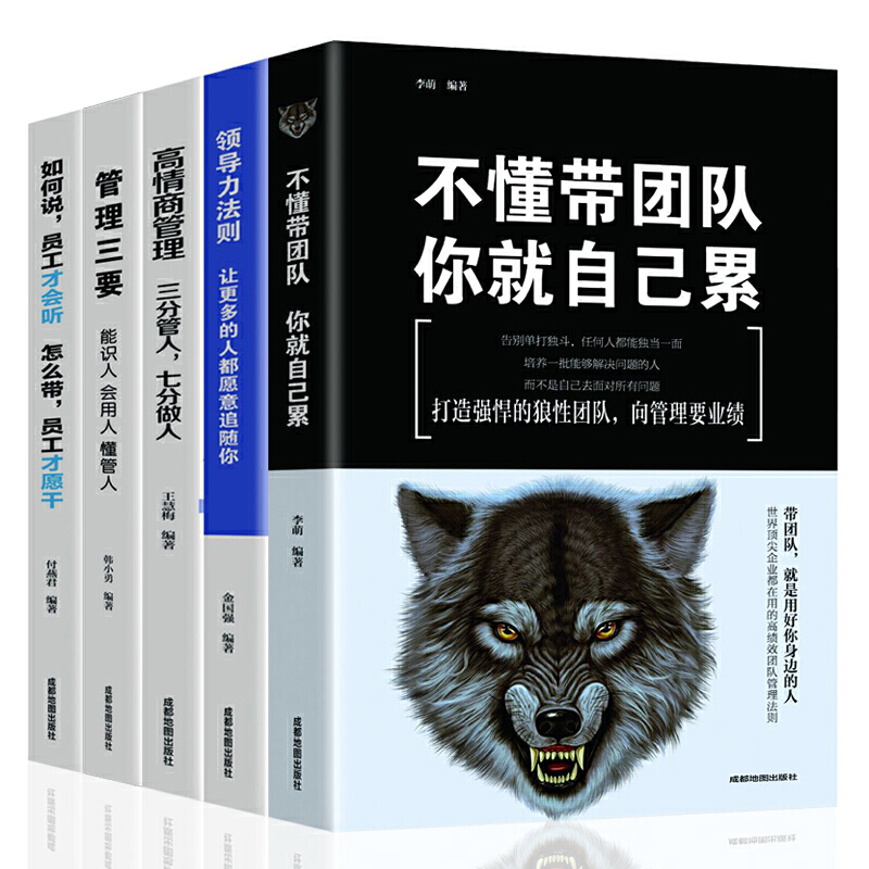 5册管理学书籍企业领导力者的成功法则领导力书籍 不会懂带团队你就