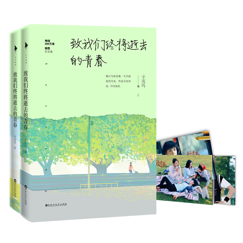 致我们终将逝去的青春.插图纪念版（套装共2册）原来你还在这里辛夷坞作品陈瑶马可张丹峰主演电视剧赠精美电视剧版剧照签名卡册