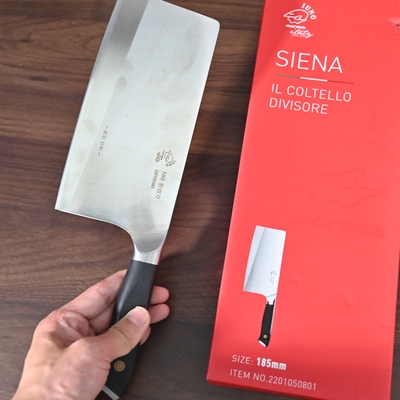 外贸高品质斩切刀菜刀18.5cm西亚纳系切刀马氏体不锈钢家庭菜刀