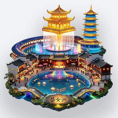 婺女洲文创冰箱贴2026新款3D立体浮雕磁贴婺源旅游纪念品伴手礼物