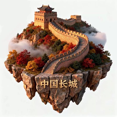 长城文创金属冰箱贴2025新款3D立体浮雕磁贴旅游纪念品伴手礼物