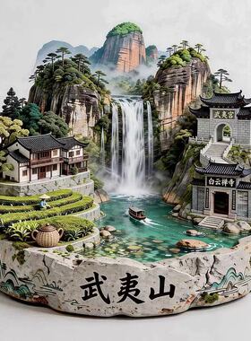 武夷山文创冰箱贴2026新款金属磁贴福建旅游纪念品伴手礼物装饰贴