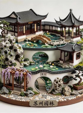苏州园林冰箱贴2026新款立体浮雕磁贴苏州旅游纪念品文创伴手礼