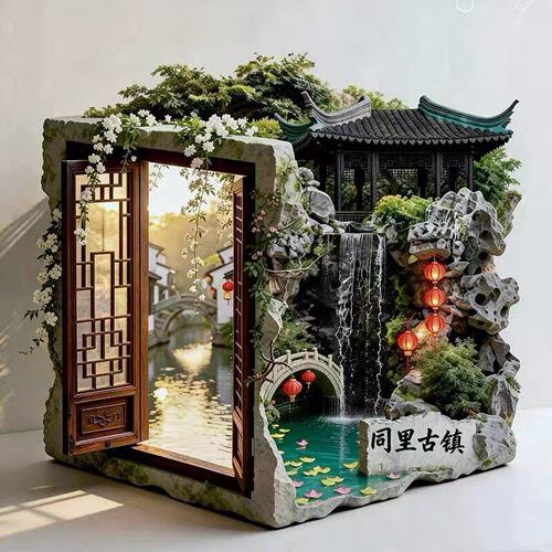 苏州同里古镇金属冰箱贴立体浮雕磁贴苏州旅游纪念品文创伴手礼