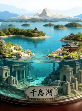 杭州千岛湖冰箱贴2026新款金属浮雕磁贴旅游纪念品文创伴手礼物