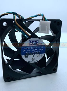 包邮原装AVC 12V 7cm 7015 4线智能温控 电脑 CPU AMD 散热风扇