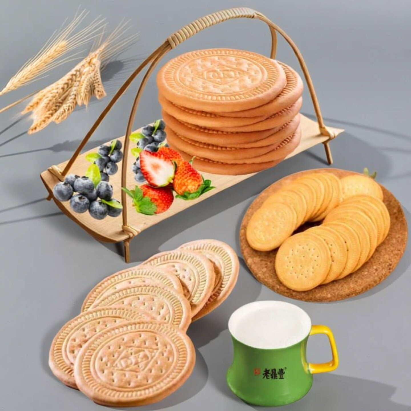 老鼎丰早餐饼干大奶味哈尔滨东北老式传统怀旧休闲零食茶点包邮