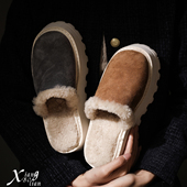 女轻便增高厚底毛毛鞋 XIANGBOLIAN 高级感羊羔毛外穿包头毛毛拖鞋