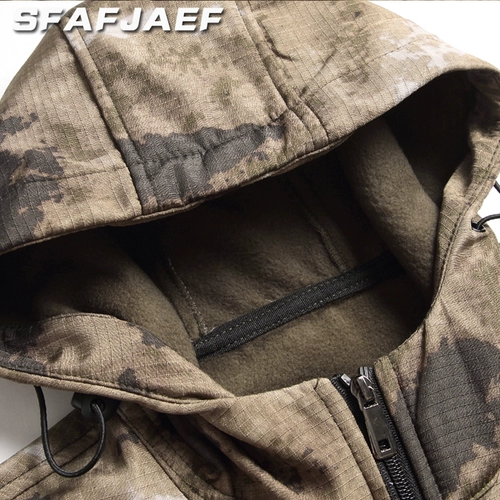 Зимний флисовый камуфляжный удерживающий тепло износостойкий комплект для работы