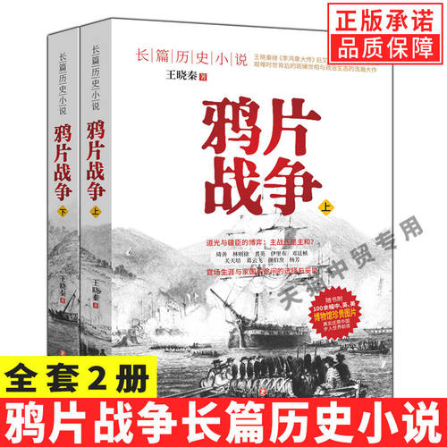 正版全套2册鸦片战争历史小说