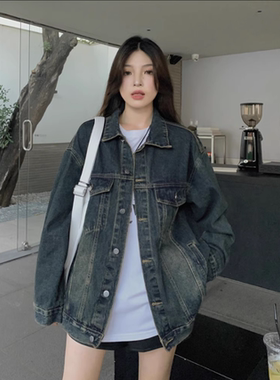 CCYE美式高街复古水洗做旧牛仔夹克外套男女POLO开衫上衣潮牌早秋