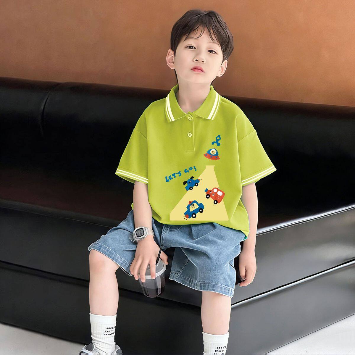2026夏季男童短袖吸汗POLO衫