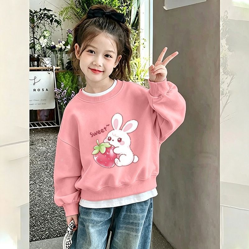 2026春秋女童韩版纯棉套头卫衣