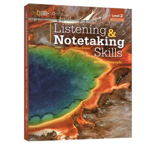 【进口直营】原版Listening & Notetaking Skills 2级别第四版美国国家地理听力笔记专项教材青少年英语技能寒暑假短期课程