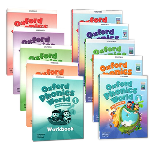 【进口直营】新版Oxford Phonics World12345级别全套原版书练习册含APP OPW牛津自然拼读少儿英语寒暑假发音规则入门教材赠资料