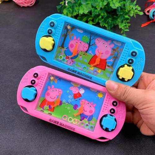 儿童益智水中套圈圈水机水里游戏8090后游戏机童年怀旧按钮小玩具