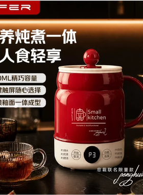 英国品牌多功能电煮杯小型一人食炖煮一体家用陶瓷养生杯电炖杯