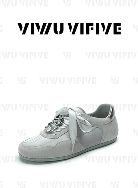 V5 VIWU·VIFIVE「明玥」休闲鞋女蝴蝶结亮片芭蕾风圆头德训鞋子