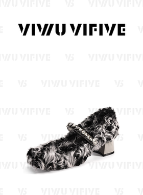 V5 VIWU·VIFIVE「雾芒·高跟」玛丽珍女鞋羊毛加绒保暖粗跟单鞋