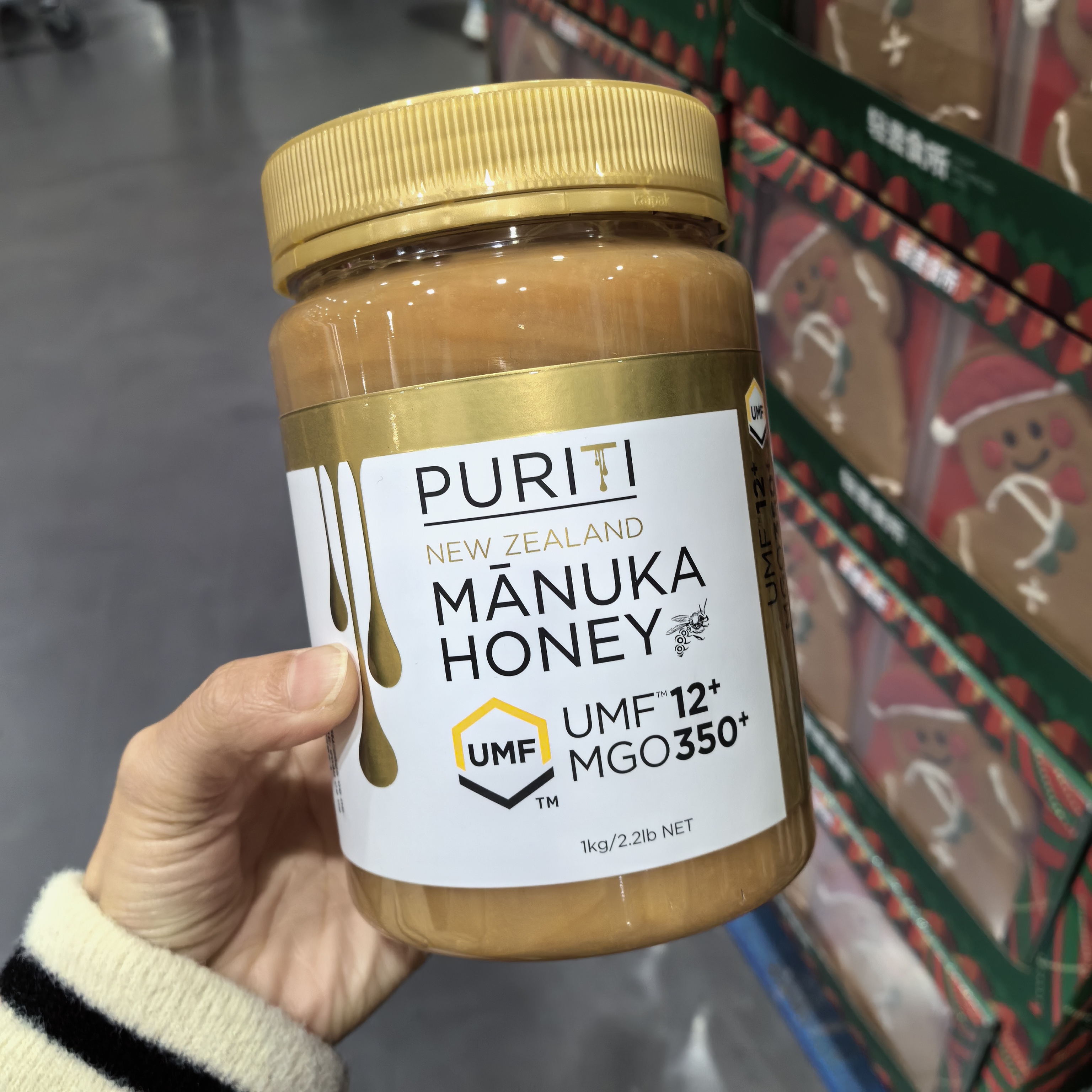 开市客代购 新西兰进口麦卢卡蜂蜜1kg UMF12+ GMO350+1