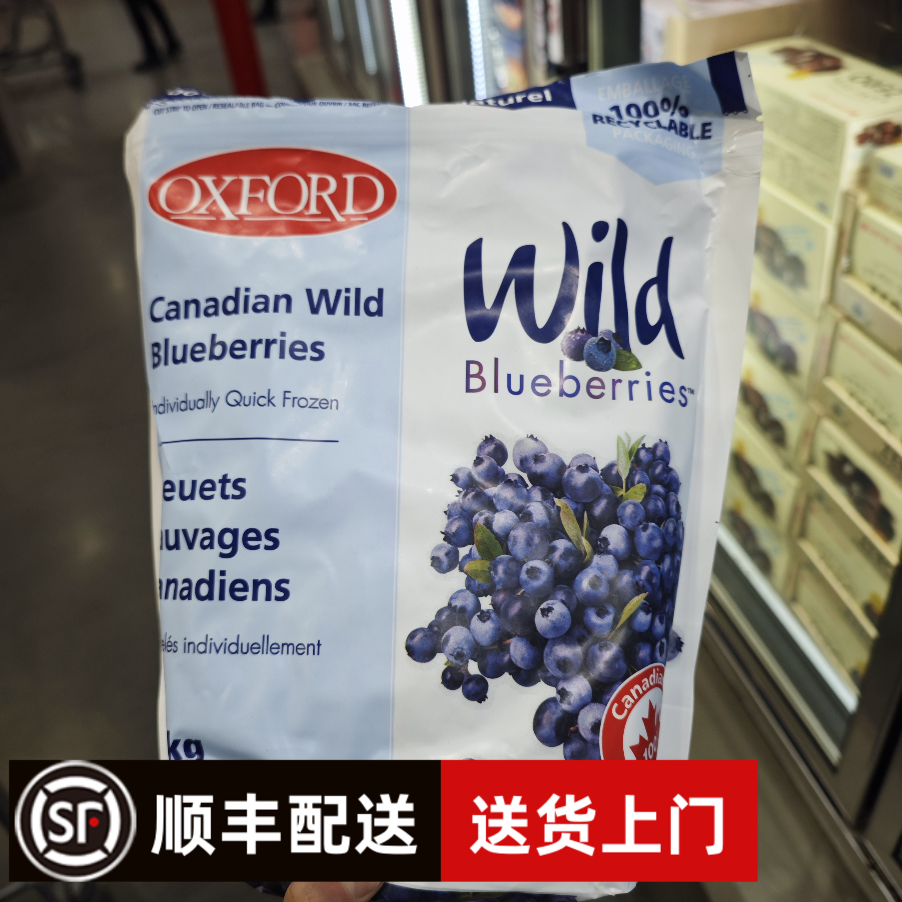 开市客代购 牛津加拿大进口冷冻野生蓝莓1.5kg
