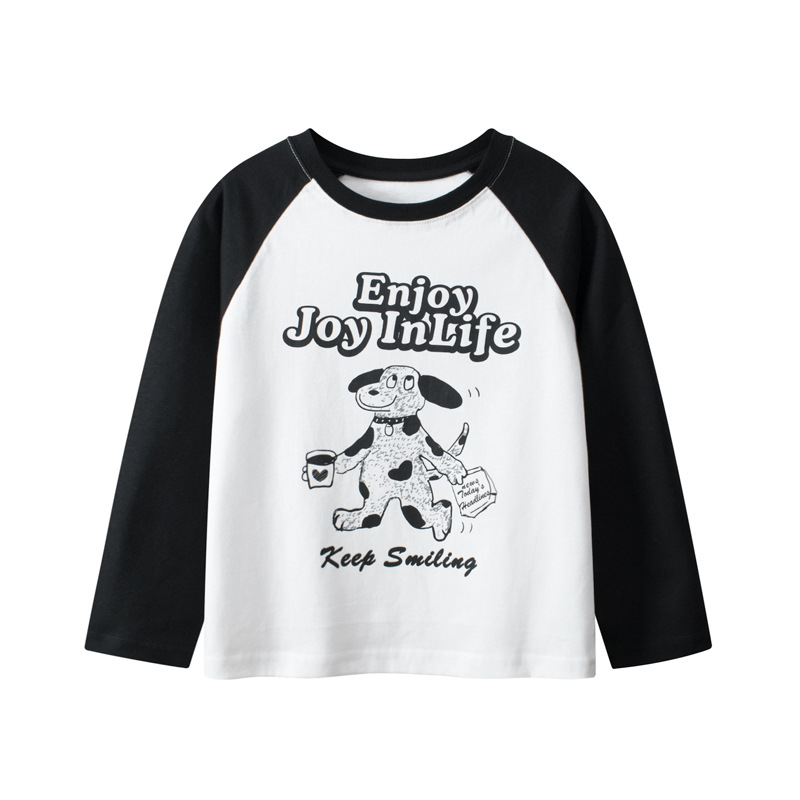 grrr纯棉长袖T恤打底衫中大童