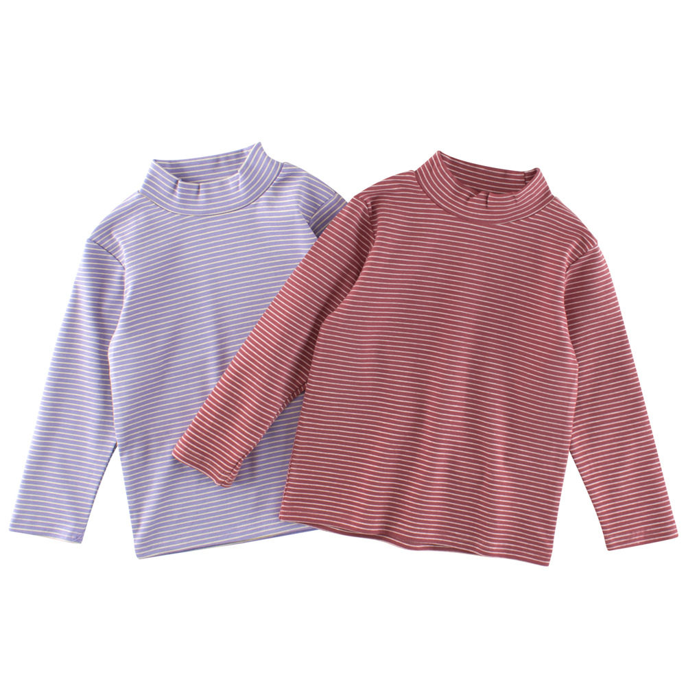 27home童装秋冬新品 韩版儿童条纹打底衫女童半高领长袖T恤莱卡棉,童装/婴儿装/亲子装,T恤,淘宝优惠券,粉丝福利购,淘宝优惠卷