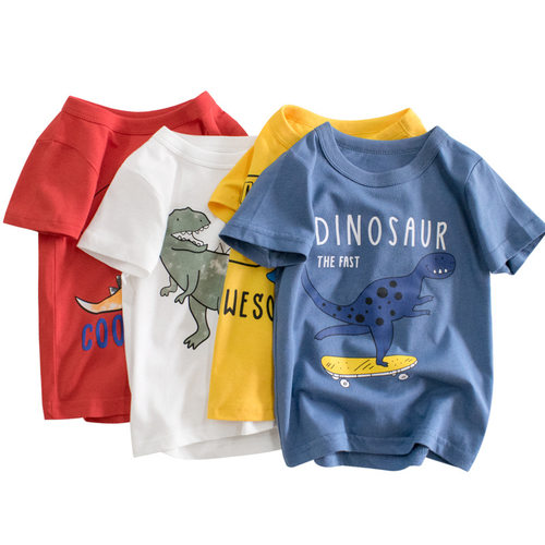 27kids品牌特价纯棉短袖T恤男童