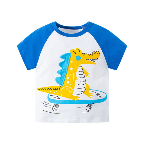 BETOP品牌纯棉童装短袖T恤恐龙