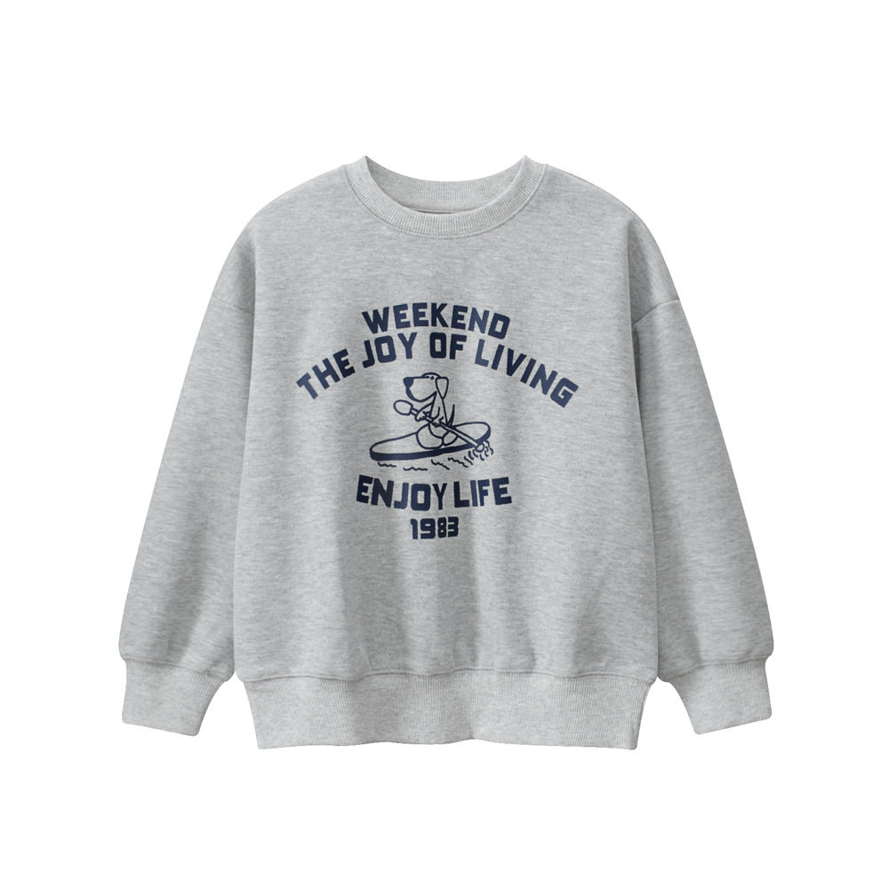 GRrr品牌跨境童装卫衣春装中大童卡通印花儿童男青少年衣服亲子装