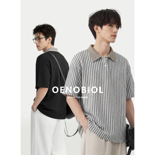 夏季轻薄透气宽松男士短袖T恤