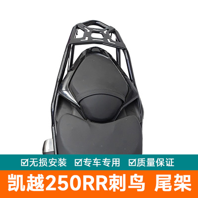 适用凯越250RR刺鸟尾箱架配件后货架载物架尾翼扶手ZF250GS-2改装