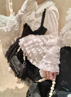 正版【可露丽】蕾丝doll感lolita姬袖衬衫内搭