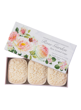 意大利S.A.F芙罗蒂诺初恋蔷薇花香氛皂礼盒125g*3沐浴伴手送礼袋