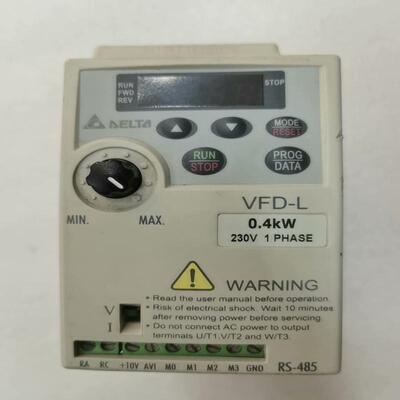 检测VFD004L21A 台达L系列变频器 0.4KW 咨询
