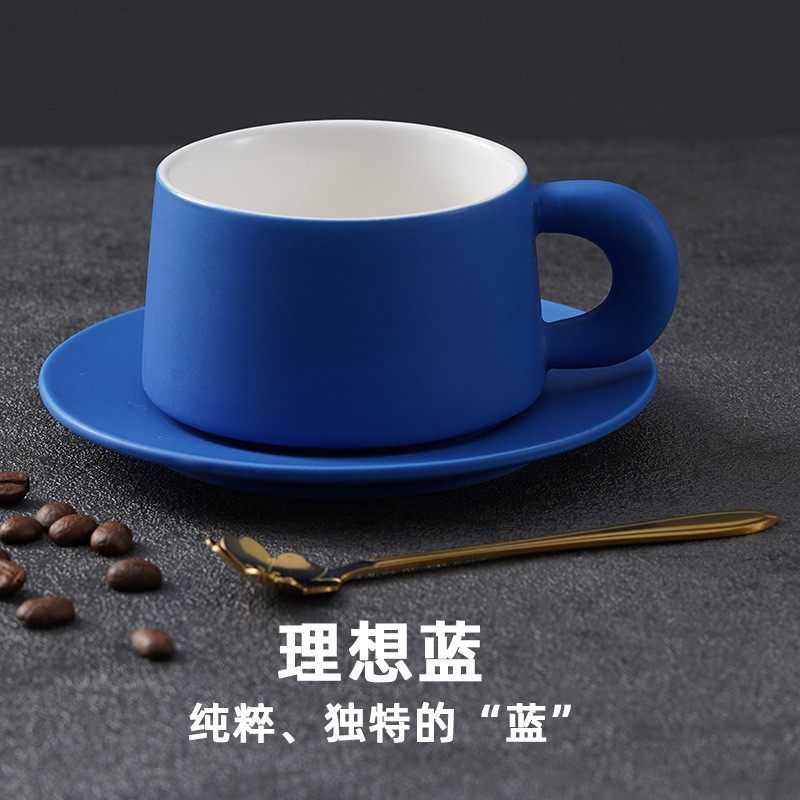 高档精致陶瓷手作咖啡杯高颜值轻奢下午茶茶杯欧式小奢华简约家用