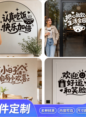 房间墙贴淋浴间ins风温馨门窗自拍美化贴纸贴墙贴画橱窗贴定制
