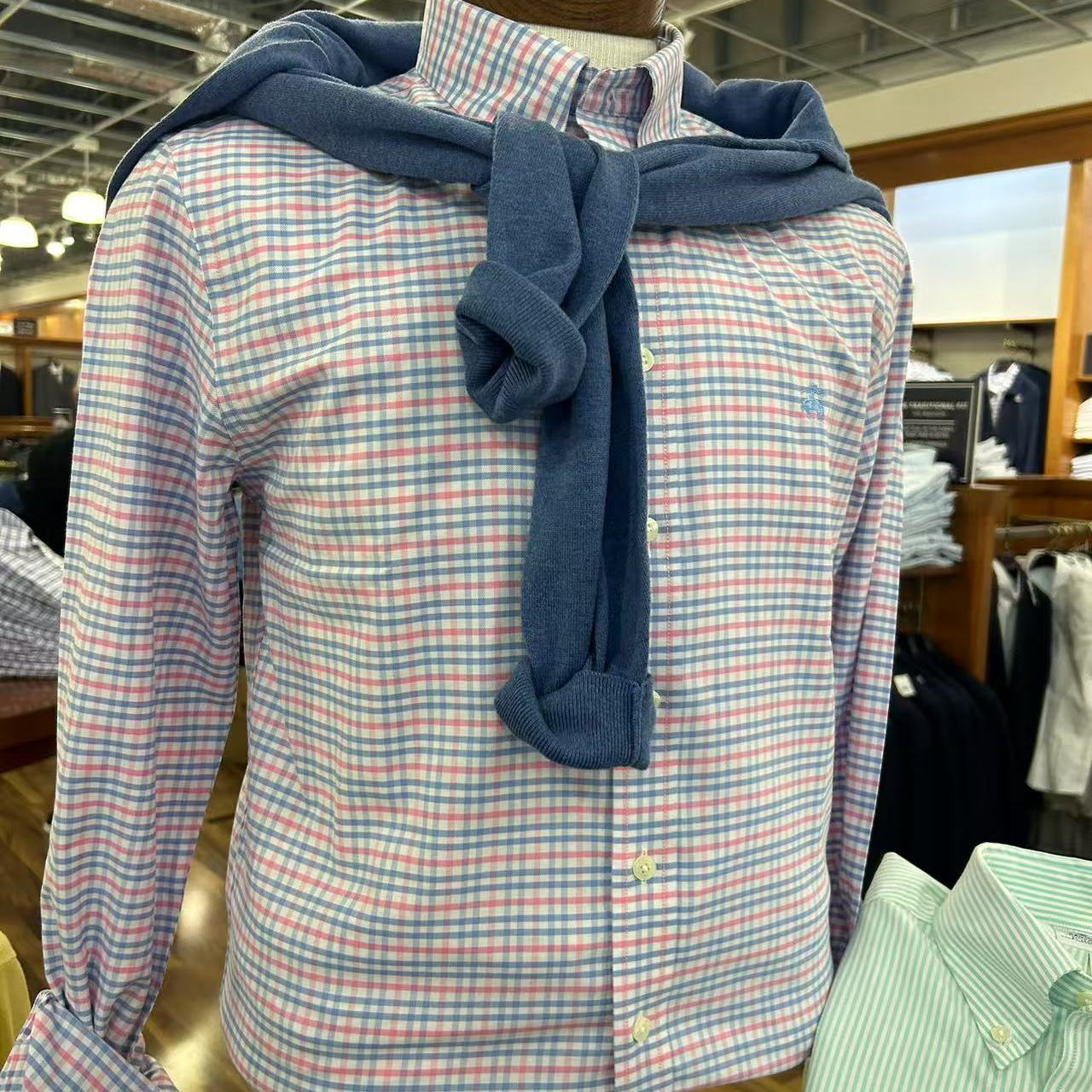 Brooks Brothers/布克兄弟春秋商务时尚休闲牛津长袖男士衬衫