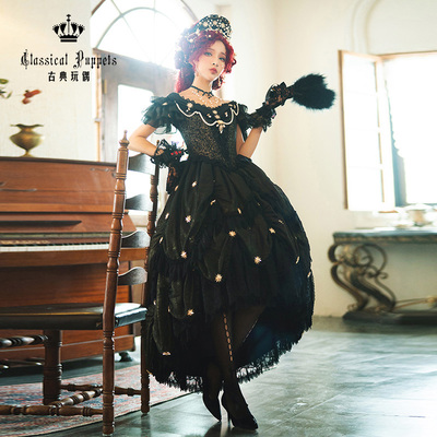 taobao agent Diamond golden classic doll, dress, Lolita OP, Lolita style