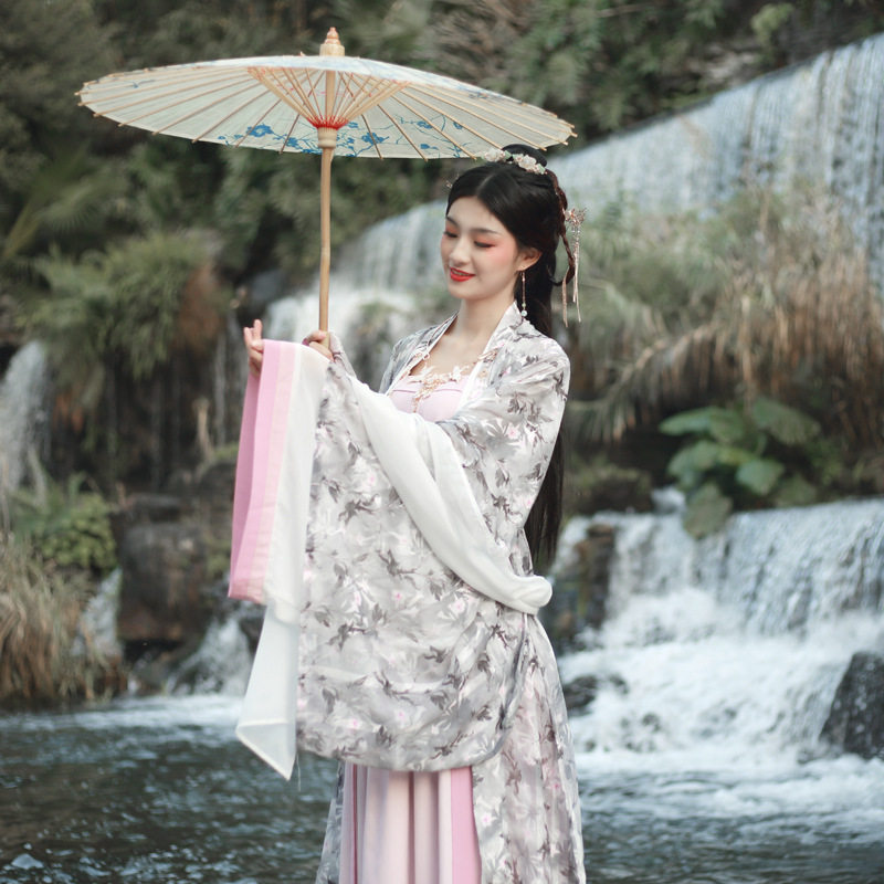 [Hedge]element Original Jacquard weave Hanfu Big sleeves Double-breasted Secondary color Sleeved Solid camisole Waist skirtin the Women's clothing/Boutique , Costume/National costume/Stage costumes , National costume/Costumes  category - from Buy2taobao.com to provide professional Taobao agent buy service