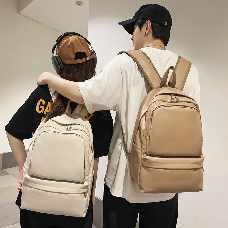 红鹮鸟书包初中女大学生简约百搭高中生背包大容量双肩包2025时尚