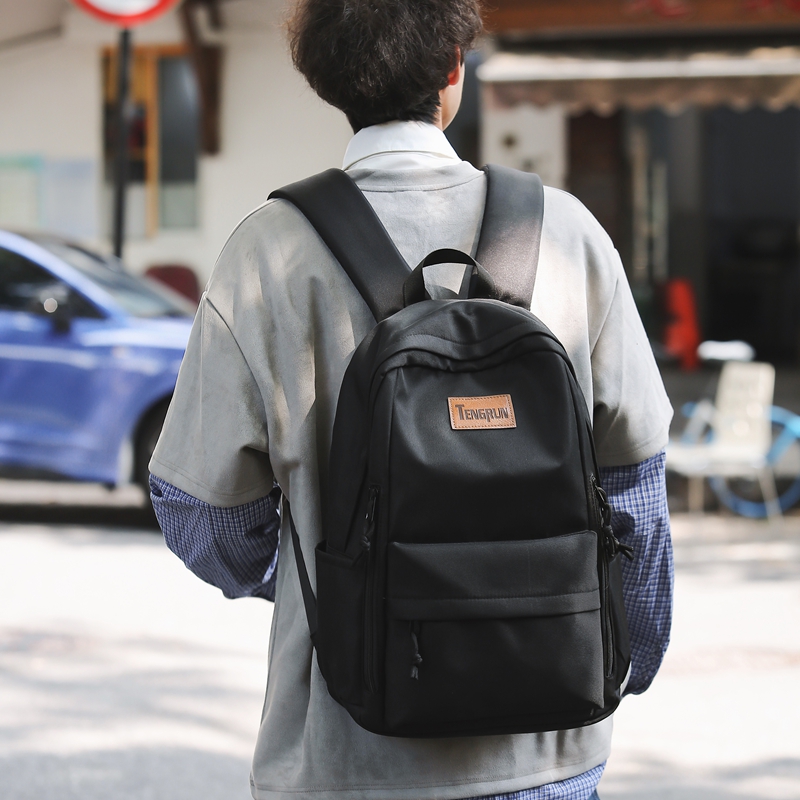 红鹮鸟初中生书包ins风简约休闲背包双肩高中大学生轻便旅游包