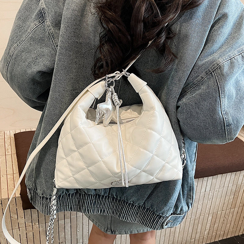 红鹮鸟高级感女包2026百搭大容量时尚单肩包休闲简约双肩背包