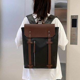 红鹮鸟复古双肩包女2026大容量电脑包包男背包设计感小众高级