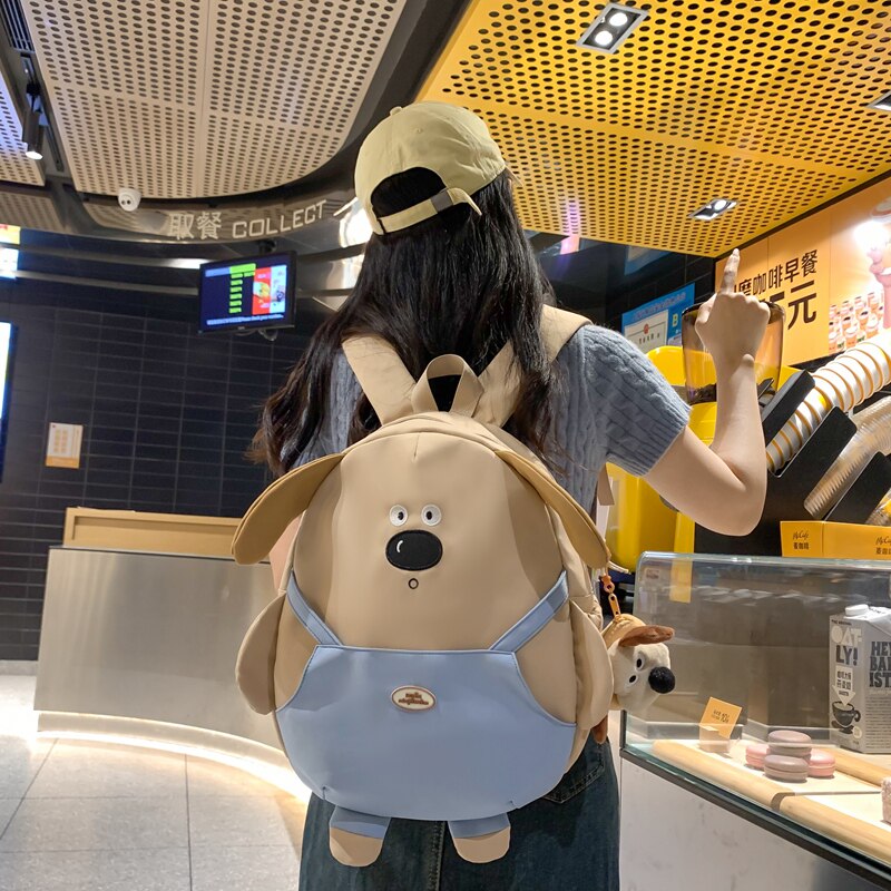 红鹮鸟可爱迷你卡通女双肩包